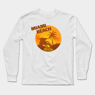 Miami Beach Holiday Shirt Long Sleeve T-Shirt